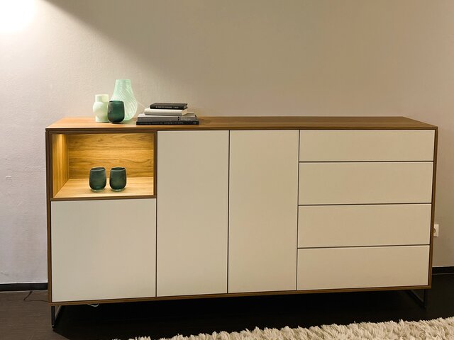 RMW Kommode Valea-S Nussbaum seidengrau 67452 2