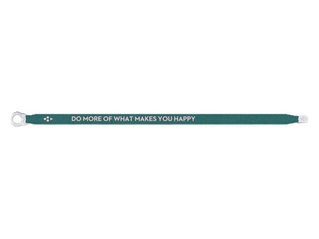 Sorbet-Island Satinarmband DO MORE OF WHAT MAKES YOU HAPPY grün 68732 1 Sorbet-Island Satinarmband DO MORE OF WHAT MAKES YOU HAPPY grün 68732 1
