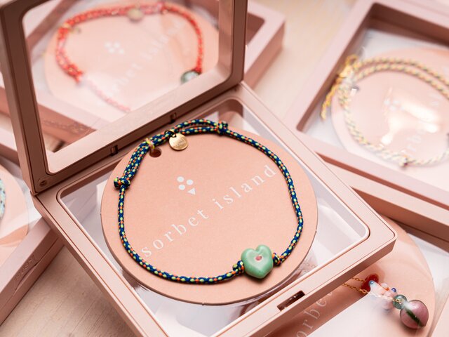 Sorbet island Halskette FRUIT GLASS BEAD mehrfarbig 97587