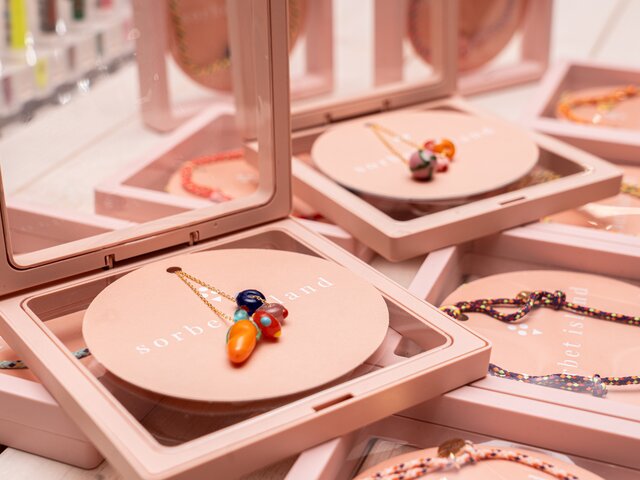 Sorbet island Halskette FRUIT GLASS BEAD gold 97588