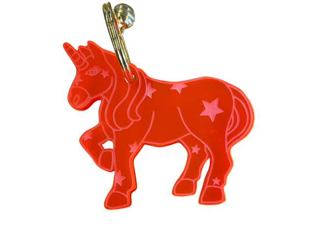 Lucky mes Anhänger Einhorn rot 70535 1