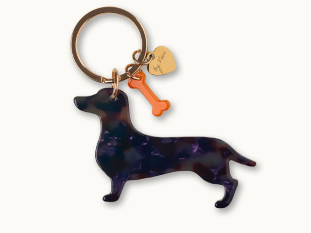 by Vivi Schlüsselanhänger Dackel Waldi schwarz 71896 1