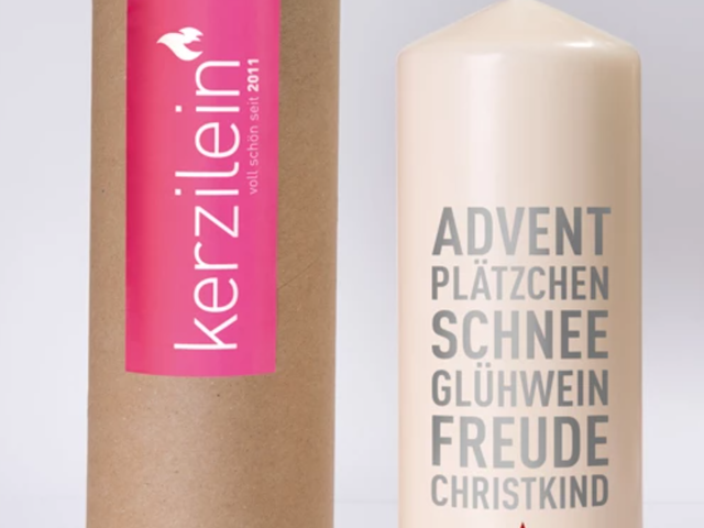 Mea Living Kerze Flamme ADVENT grau 68509 1