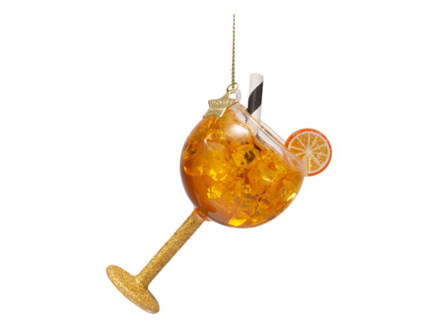 Vondels Weihnachtsanhänger Glas ORANGEN SPRITZER orange 74808 1