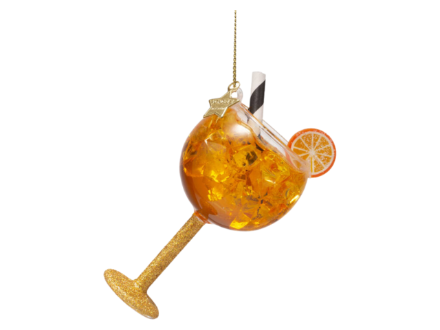 Vondels Weihnachtsanhänger Glas ORANGEN SPRITZER orange 74808 1