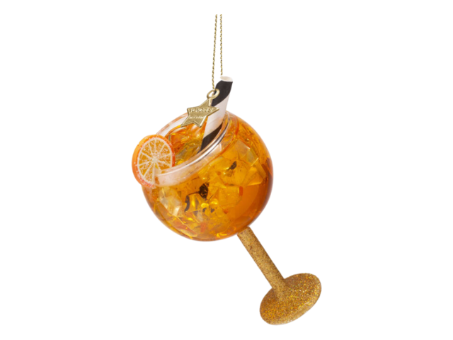 Vondels Weihnachtsanhänger Glas ORANGEN SPRITZER orange 74808 2