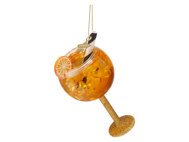 Vondels Weihnachtsanhänger Glas ORANGEN SPRITZER orange 74808 2
