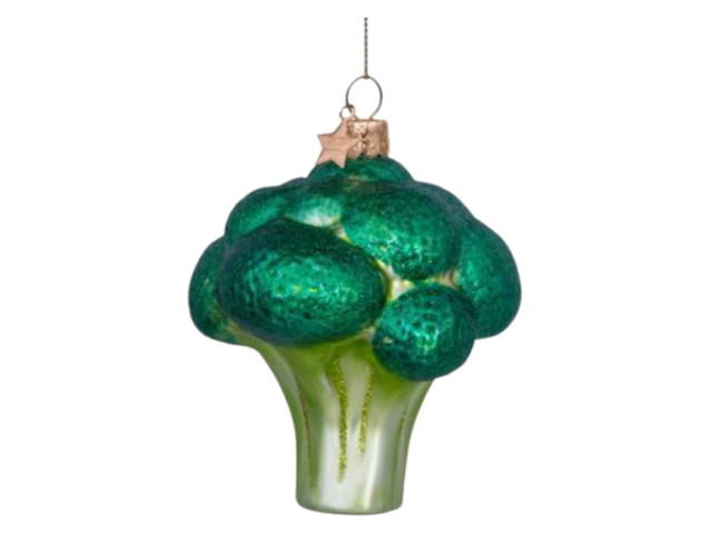 Vondels Weihnachtsanhänger Glas Broccoli 68305