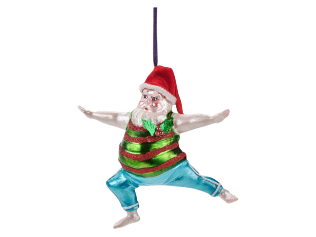 Gift Company Christbaumhänger Yoga Santa Krieger 68415 1