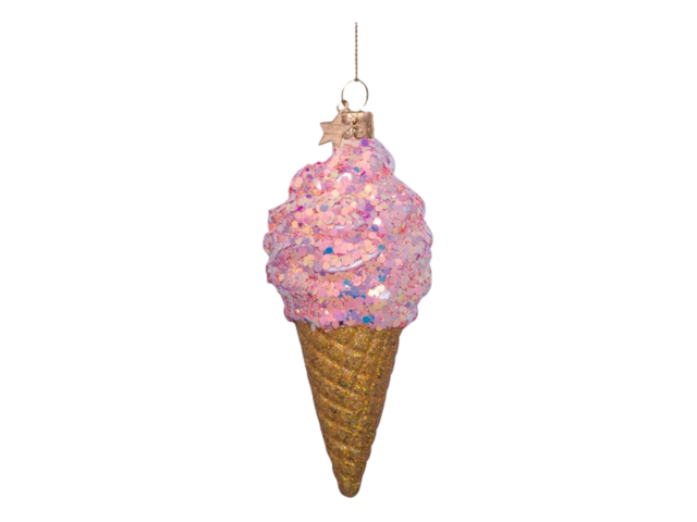 Weihnachtsanhänger Vondels Eiscreme zartrosa 68341 1