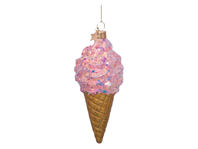 Weihnachtsanhänger Vondels Eiscreme zartrosa 68341 1