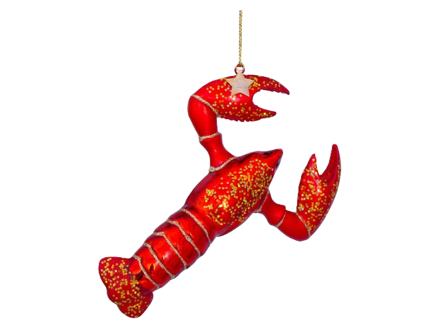 Vondels Weihnachtsanhänger Glas LOBSTER rot 75096 1