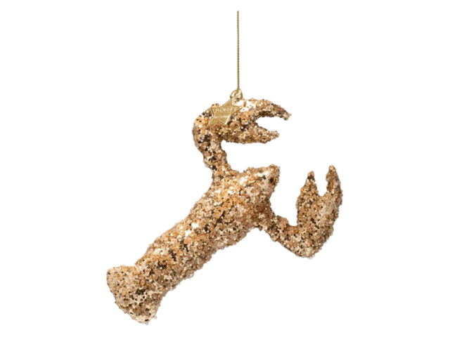 Vondels Weihnachtsanhänger Glas LOBSTER gold 75110 1