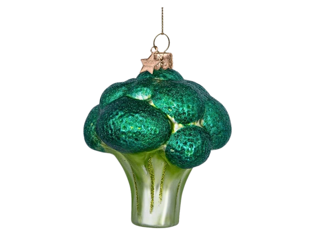 Vondels Weihnachtsanhänger Glas Broccoli 68305 1