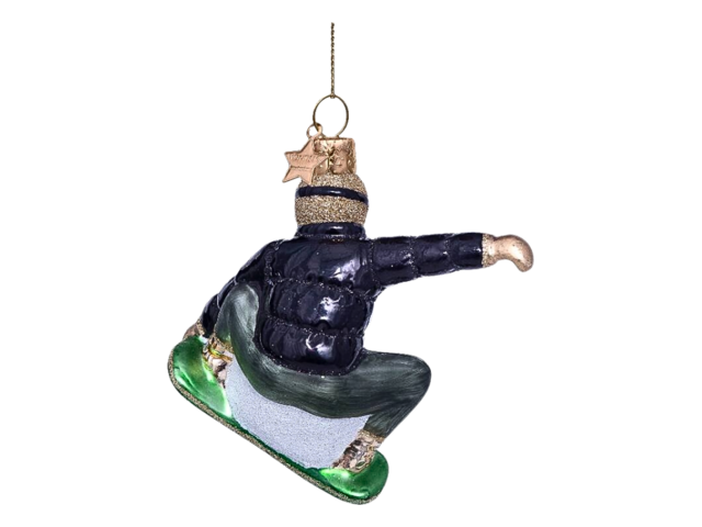 Vondels Weihnachtsanhänger Glas Snowboarder 68309 2