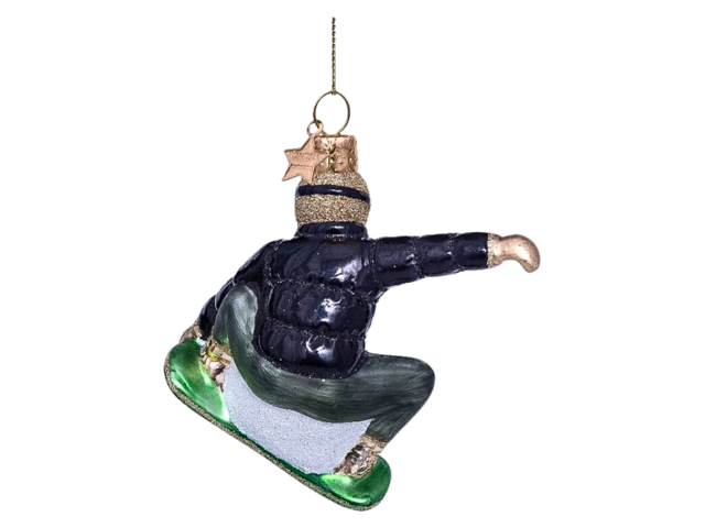 Vondels Weihnachtsanhänger Glas Snowboarder 68309 2