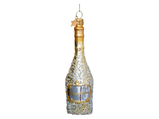 Vondels Weihnachtsanhänger Glas Champagner Bottle 68289