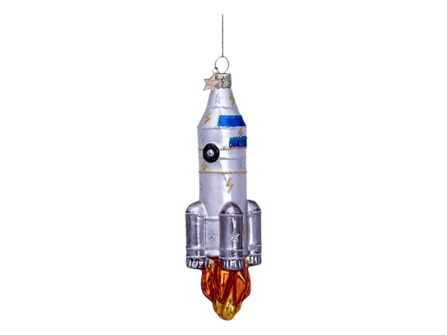 Vondels Weihnachtsanhänger Rakete silber 68301 1