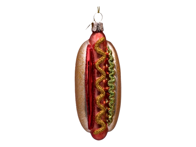 Vondels Weihnachtsanhänger Glas Multihotdog 68302 1
