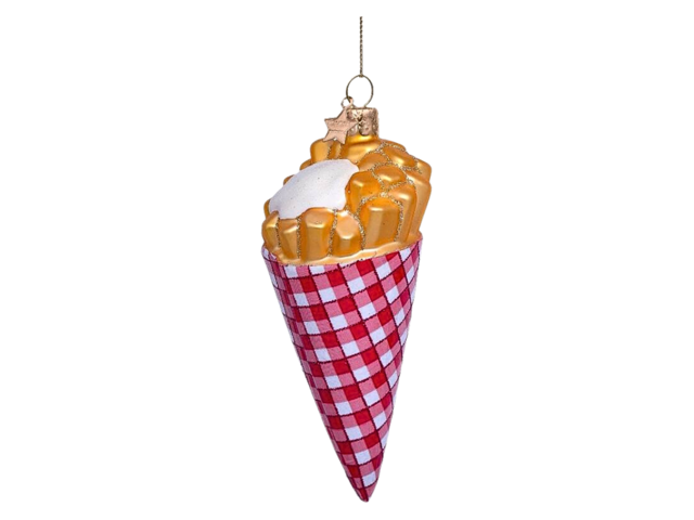 Vondels Weihnachtsanhänger Glas Fries with Mayonaise 68349 1