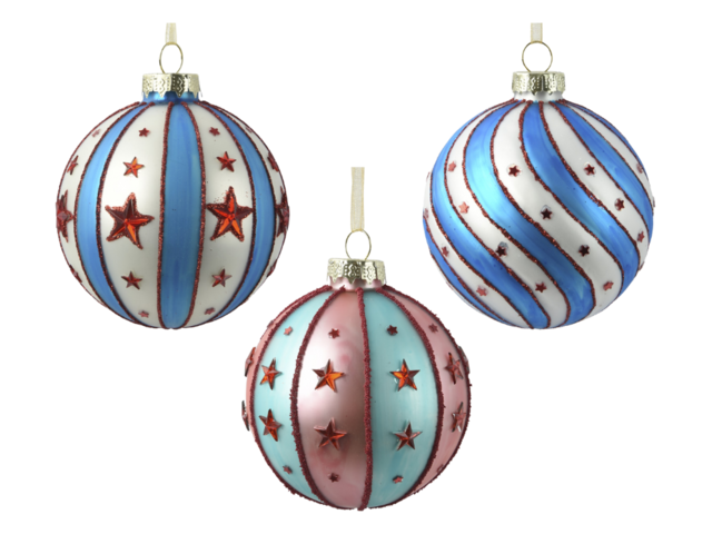 Kaemingk Weihnachtskugel Zirkuskugel mehrfarbig 74710 2