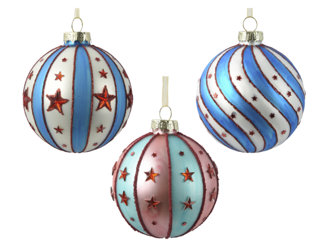 Kaemingk Weihnachtskugel Zirkuskugel mehrfarbig 74710 2