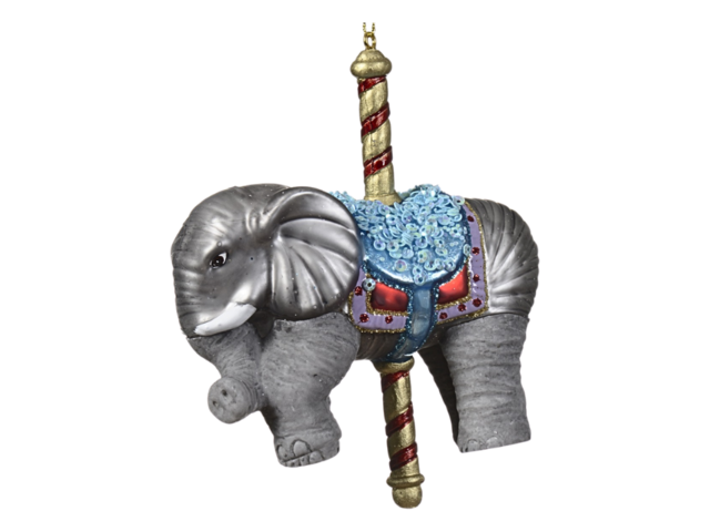 Kaemingk Weihnachtsanhänger ELEFANT mehrfarbig 74747 1