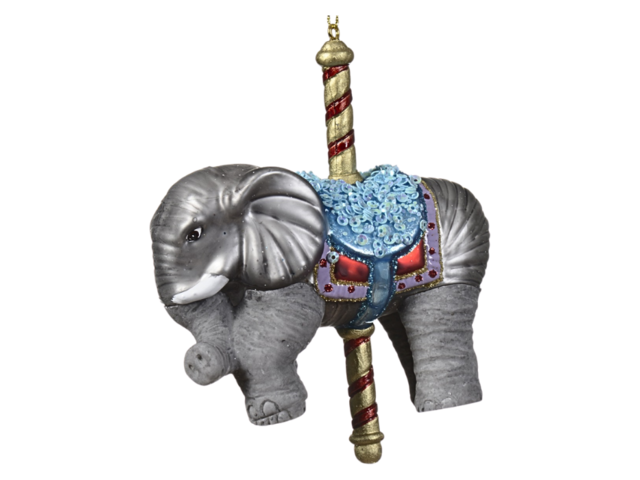 Kaemingk Weihnachtsanhänger ELEFANT mehrfarbig 74747 1