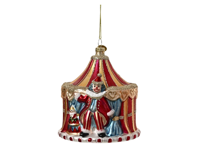 Kaemingk Weihnachtsanhänger ZIRKUSZELT mehrfarbig 74752