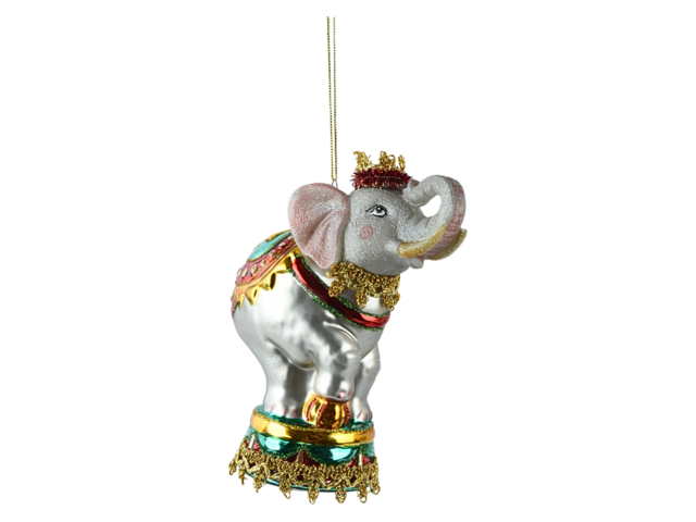 Kaemingk Weihnachtsanhänger ZIRKUSELEFANT mehrfarbig 74753