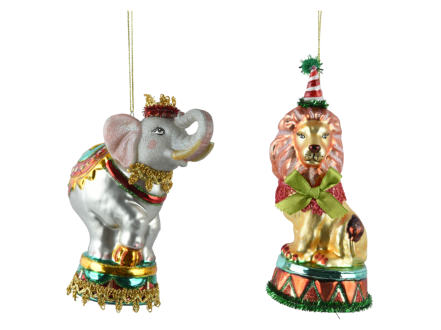 Kaemingk Weihnachtsanhänger ZIRKUSLÖWE mehrfarbig 74753 2