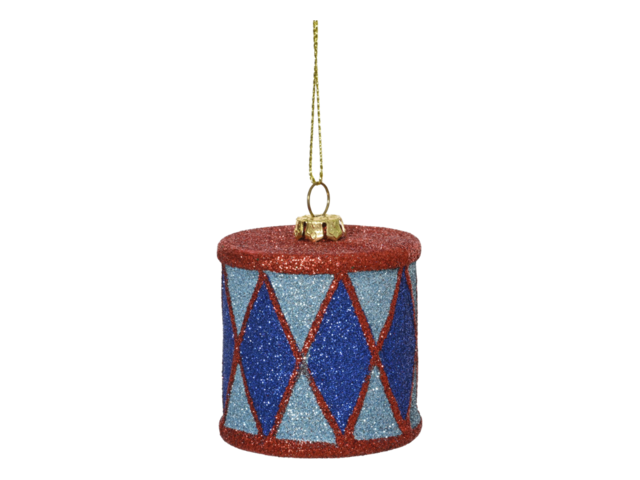 Kaemingk Weihnachtsanhänger INSTRUMENT blau/rot 74778 1