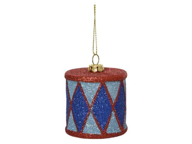Kaemingk Weihnachtsanhänger INSTRUMENT blau/rot 74778