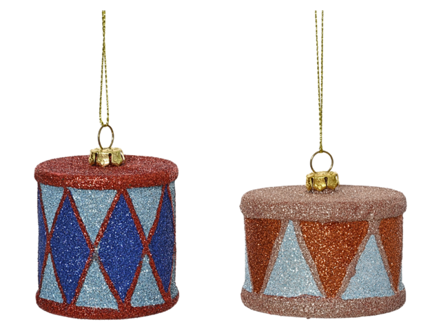 Kaemingk Weihnachtsanhänger INSTRUMENT blau/rot 74778 2