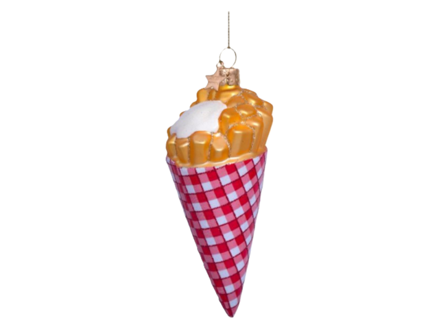Vondels Weihnachtsanhänger Glas Fries with Mayonaise 68349 1
