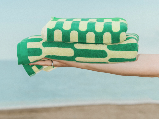 Tarta Gelatina Badetuch PASEO grün/gelb 73570 1 Tarta Gelatina Badetuch PASEO grün/gelb 73570 1