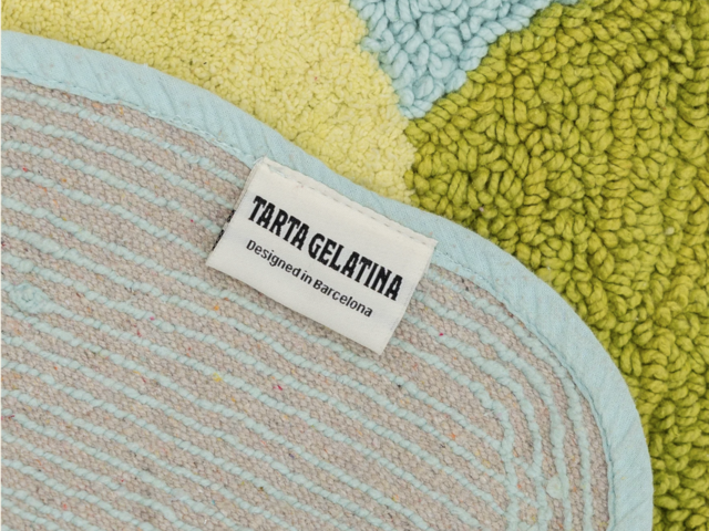 Tarta Gelatina Badematte GARDENIA grün/gelb/blau 73561 2