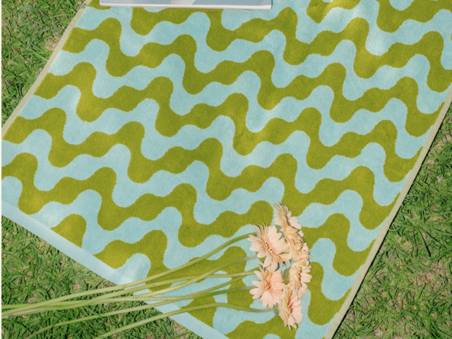 Tarta Gelatina Badetuch ALGE grün / blau 73572 3 Tarta Gelatina Badetuch ALGE grün / blau 73572 3