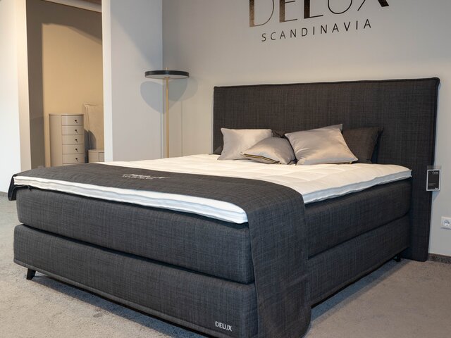 Delux Boxspringbett IDÖ line graphite 73756 1