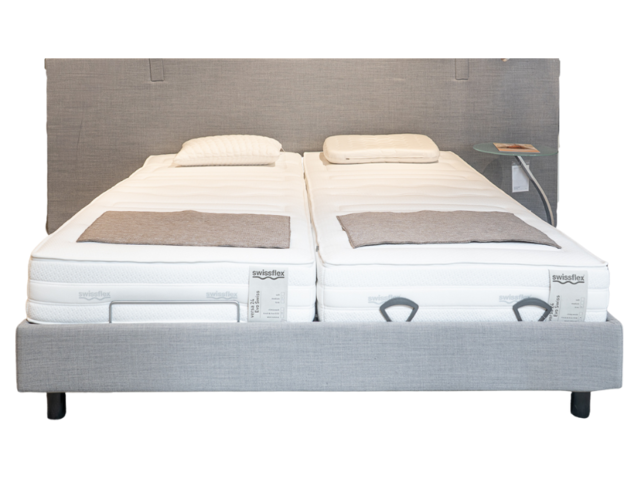 Swissflex Bettgestell Silhouette hellgrau 43372 1