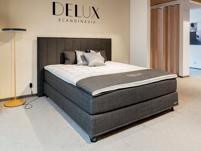 Delux Boxspringbett IDÖ line graphite 73756 2