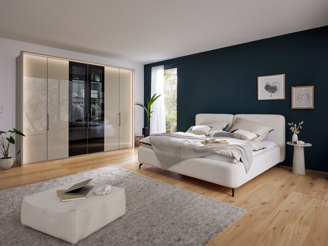 Interliving Doppelbett IL1419 hellgrau 73452 2