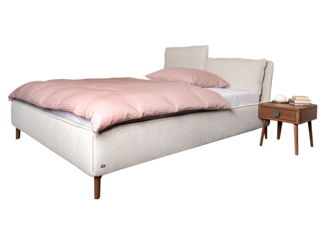 Rolf Benz Doppelbett PINA seidengrau 72684