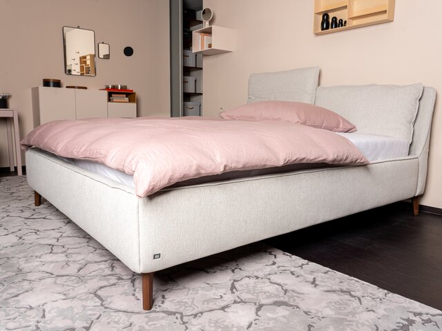 Rolf Benz Doppelbett PINA seidengrau 72684 3