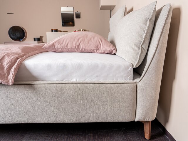 Rolf Benz Doppelbett PINA seidengrau 72684 6