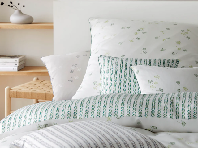 Elegante Bettwäsche 4 Fleurs blattgrün 70836 2 Elegante Bettwäsche 4 Fleurs blattgrün 70836 2