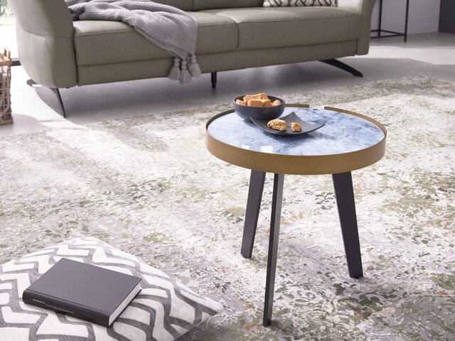 Interliving Beistelltisch IL6217 onyx blau 67512 2