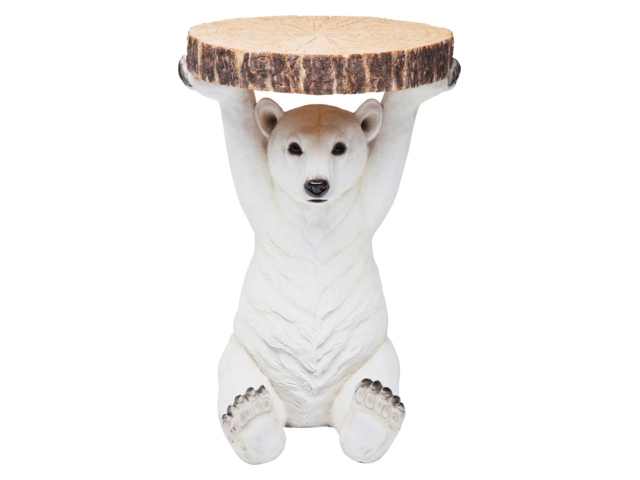 Kare Beistelltisch Animal Polar Bear weiß 64467 1