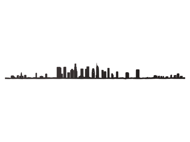 The Line Wanddeko Skyline LOS ANGELES gold 69508 1