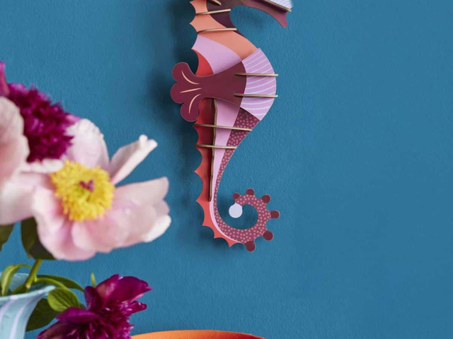 Studio Roof Wanddekoration CORALINE SEAHORSE mehrfarbig 97532 2